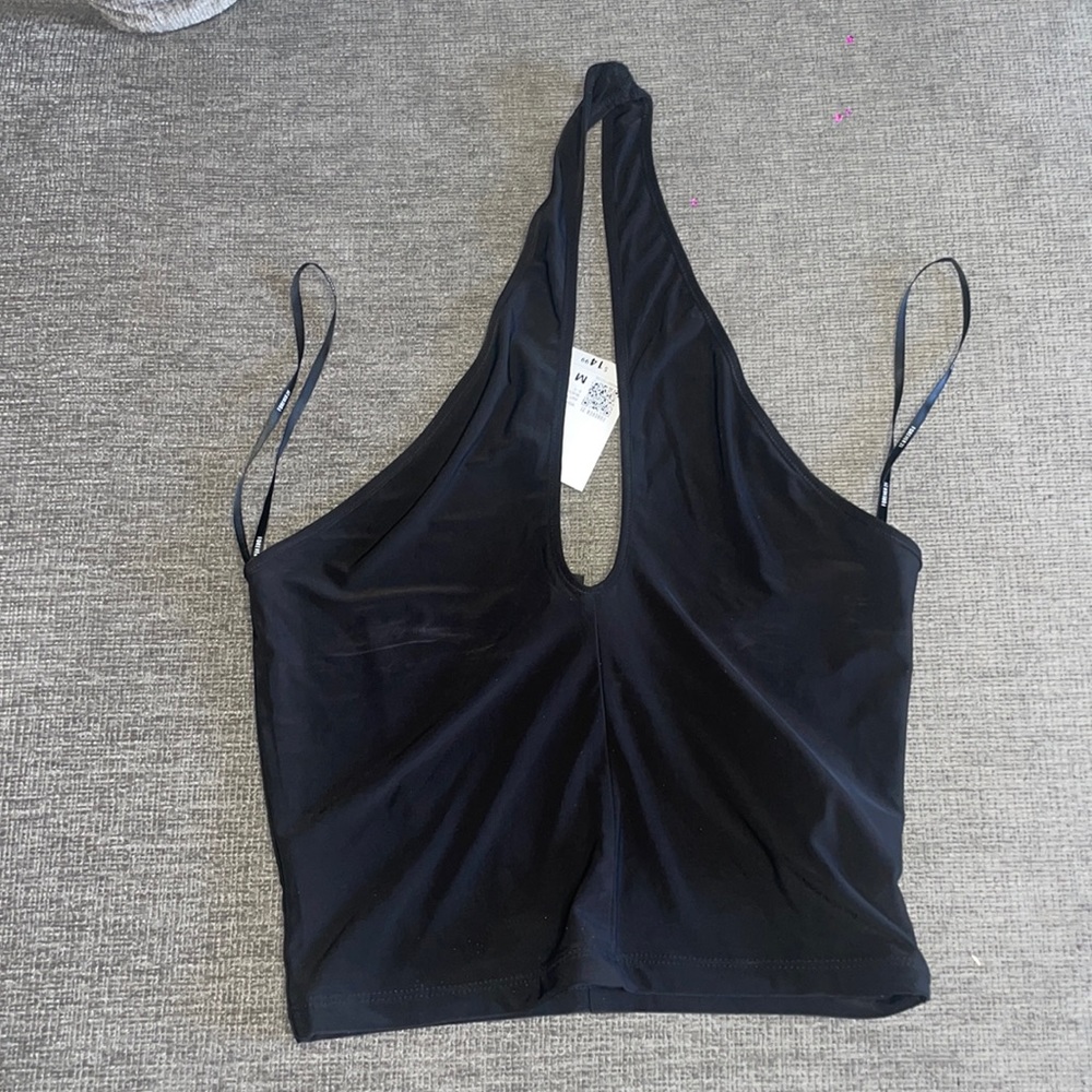 Spandex halter top